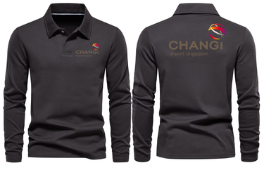 AIR CHANGI AIRPORT LONG SLEEVE POLO